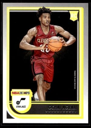 2022 NBA Hoops Utah Jazz #244 Ochai Agbaji RC Rookie