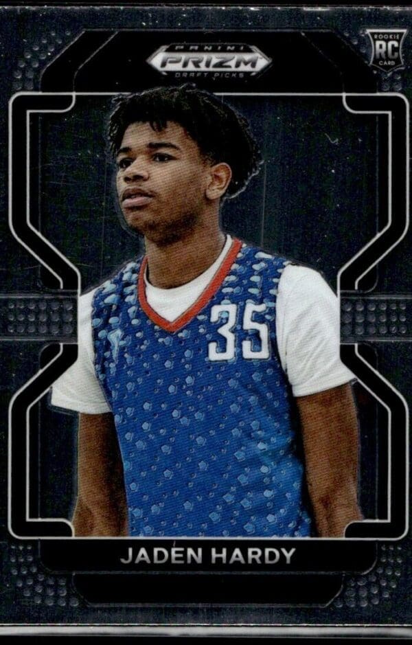 2022 Panini Prizm Draft Picks  #82 Jaden Hardy RC Rookie