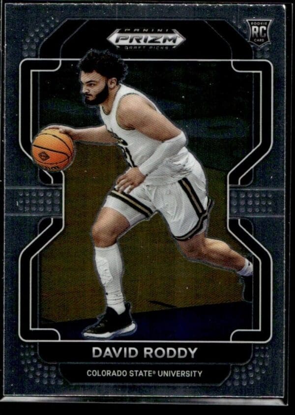 _10 2022 Panini Prizm Draft Picks Colorado State University #88 David Roddy RC Rooki
