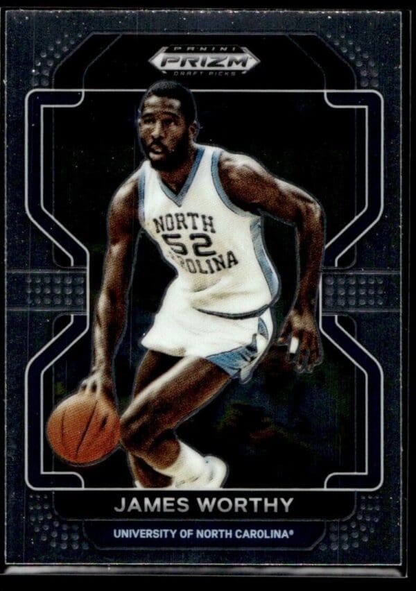2022 Panini Prizm Draft Picks University of North Carolina #21 James Worthy