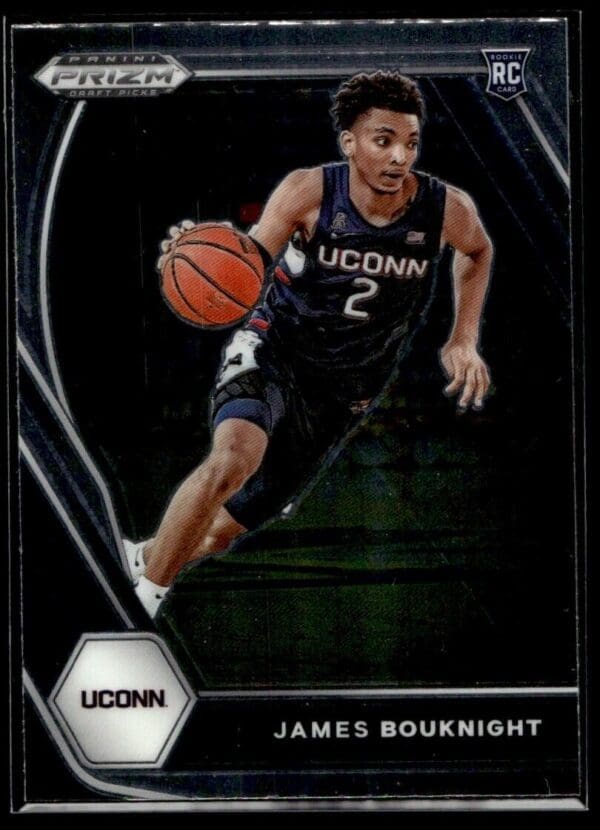 _10 2021 Panini Prizm Draft Picks Connecticut Huskies #12 James Bouknight RC Rookie