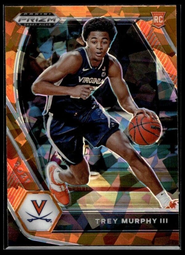 _10 2021 Panini Prizm Draft Picks Virginia Cavaliers #40 Trey Murphy III RC Rookie O