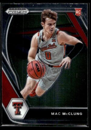 _10 2021 Panini Prizm Draft Picks Texas Tech Red Raiders #39 Mac McClung RC Rookie