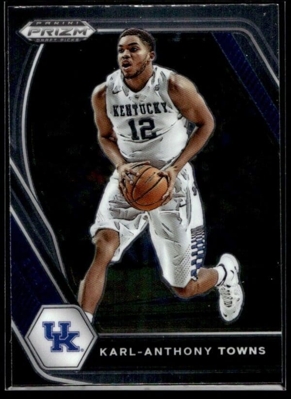 2021 Panini Prizm Draft Picks Kentucky Wildcats #67 Karl-Anthony Towns