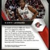2021 Prizm Draft Picks San Diego State Aztecs #57 Kawhi Leonard Green Prizm