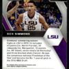 2021 Panini Prizm Draft Picks LSU Tigers #71 Ben Simmons Green Prizm