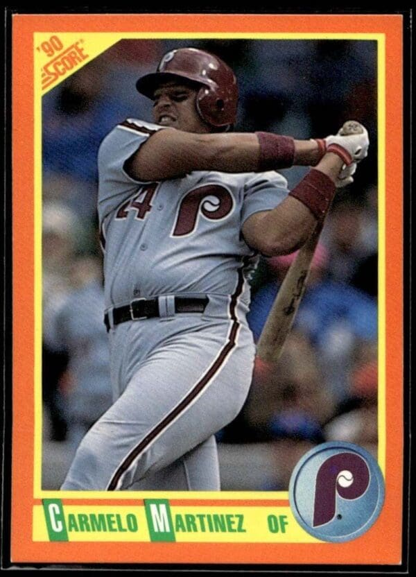 1990 Score Rookie & Traded Philadelphia Phillies #10T Carmelo Martinez