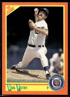 1990 Score Rookie & Traded Detroit Tigers #39T Dan Petry