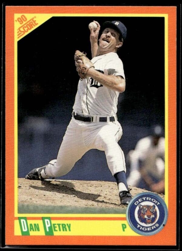 1990 Score Rookie & Traded Detroit Tigers #39T Dan Petry