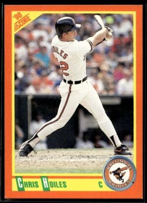 1990 Score Rookie & Traded Baltimore Orioles #96T Chris Hoiles