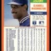 1990 Score Rookie & Traded New York Yankees #45T Claudell Washington