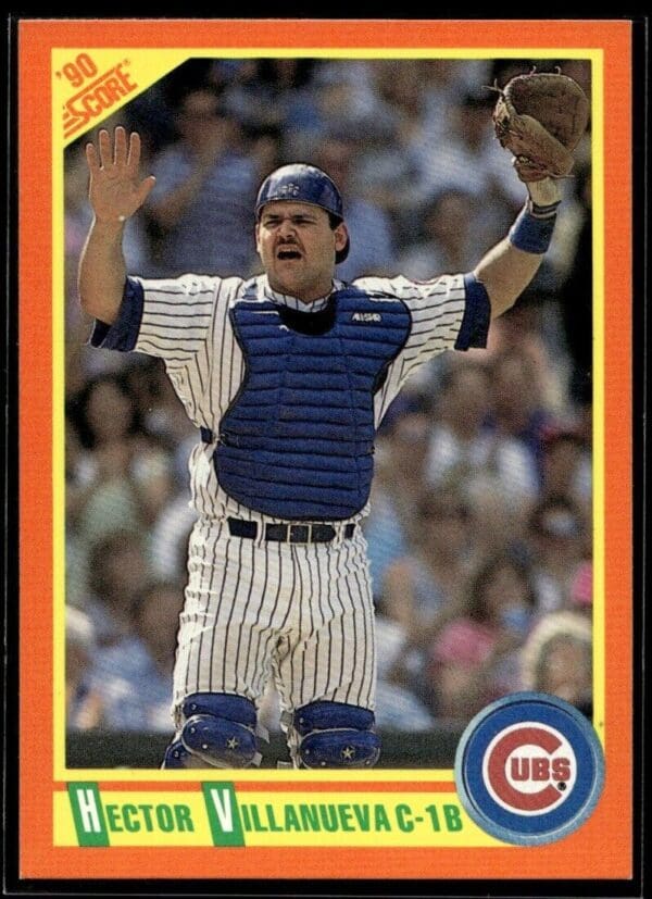 _10 1990 Score Rookie & Traded Chicago Cubs #98T Hector Villanueva RC Rookie