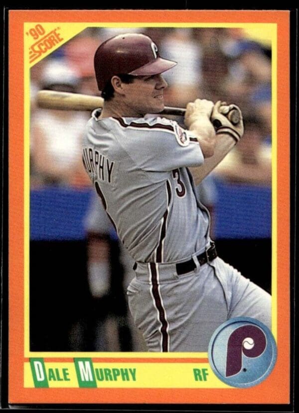 1990 Score Rookie & Traded Philadelphia Phillies #31T Dale Murphy