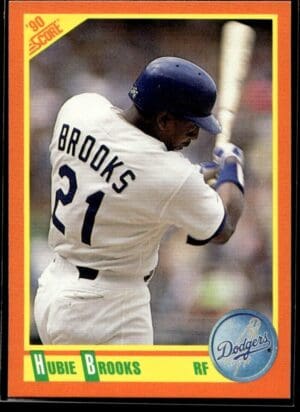 1990 Score Rookie & Traded Los Angeles Dodgers #34T Hubie Brooks
