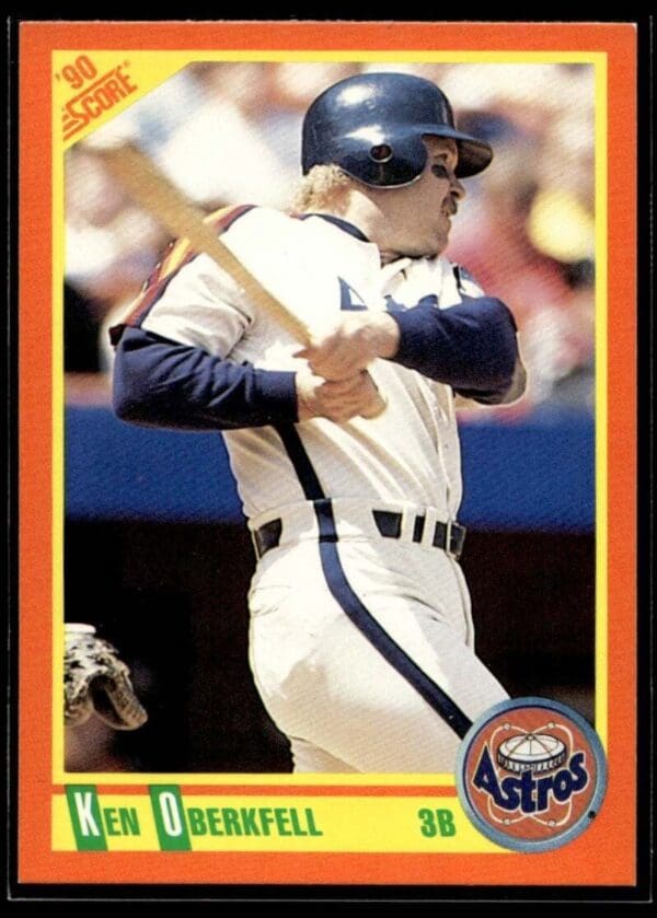 1990 Score Rookie & Traded Houston Astros #58T Ken Oberkfell