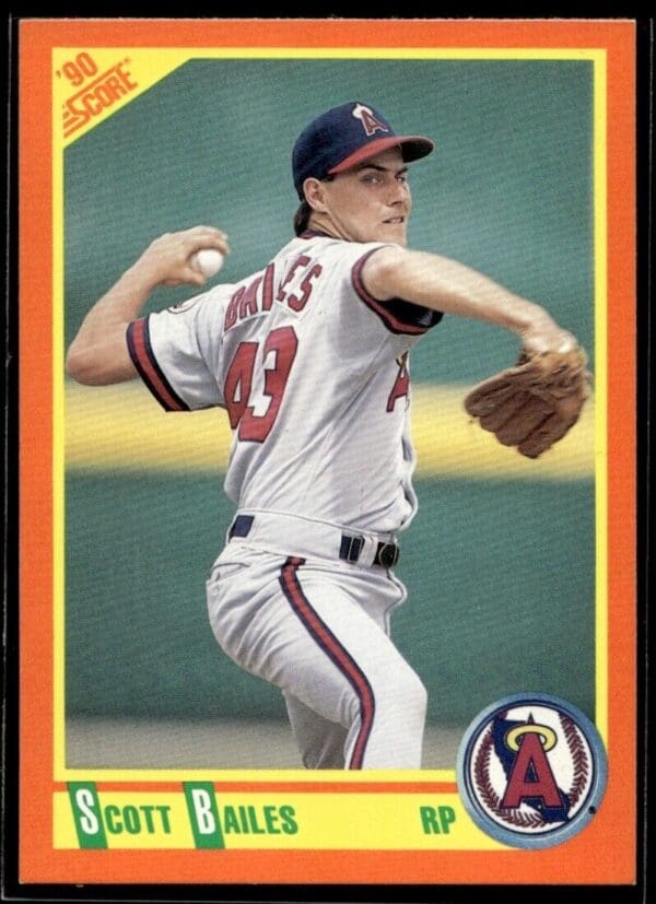 1990 Score Rookie & Traded California Angels #64T Scott Bailes