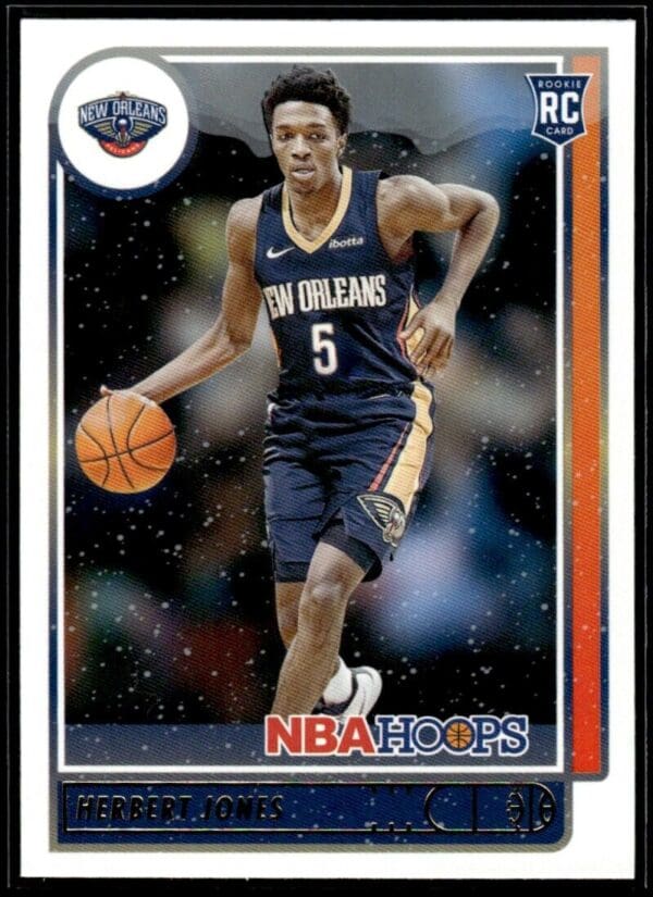 _10 2021 NBA Hoops New Orleans Pelicans #243 Herbert Jones RC Rookie