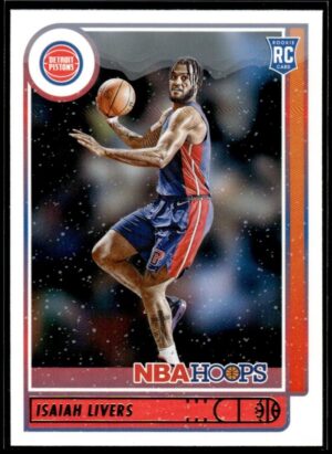2021 NBA Hoops Detroit Pistons #208 Isaiah Livers RC Rookie