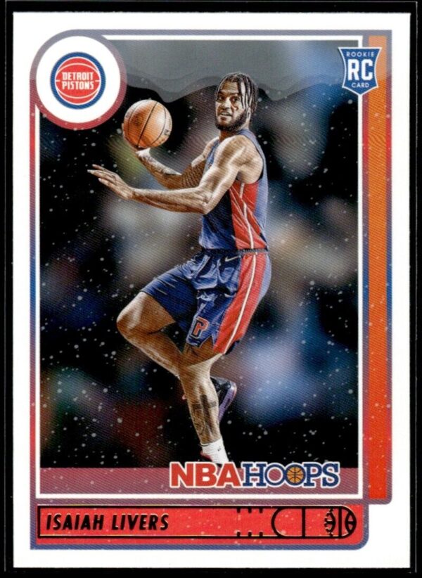 2021 NBA Hoops Detroit Pistons #208 Isaiah Livers RC Rookie