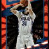 2021 Donruss Philadelphia 76ers #80 Seth Curry Orange Holo Laser
