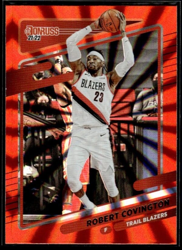 2021 Donruss Portland Trail Blazers #31 Robert Covington Orange Holo Laser