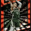 2021 Donruss Milwaukee Bucks #94 Donte DiVincenzo Orange Holo Laser