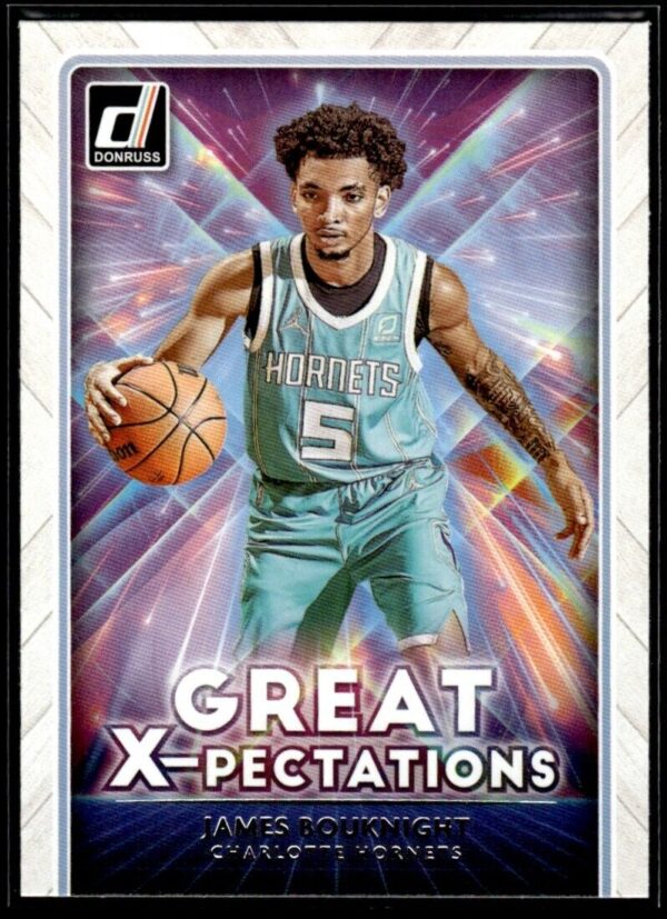 _10 2021 Donruss Great X-Pectations Charlotte Hornets #9 James Bouknight