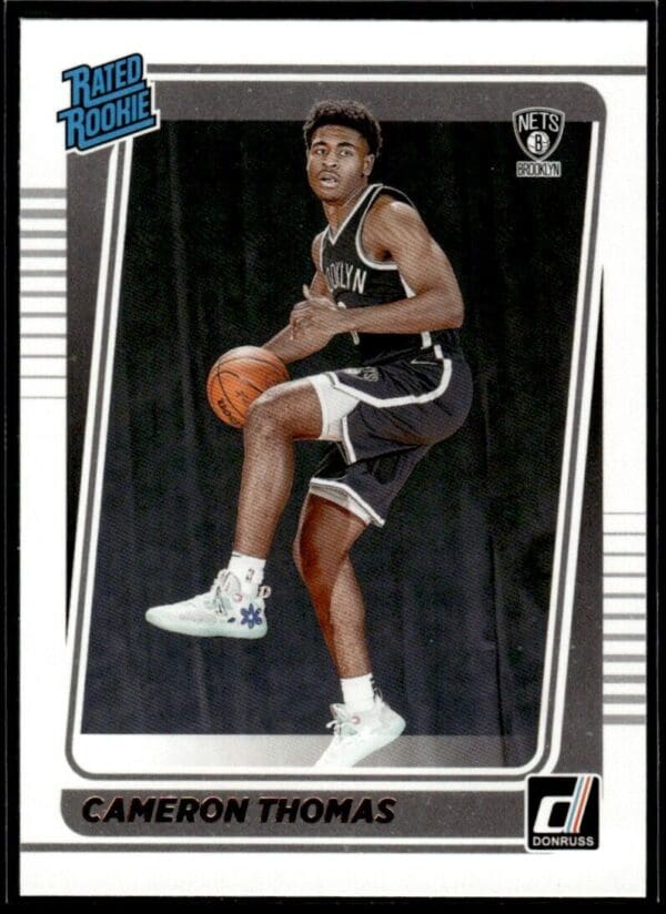 2021 Donruss Brooklyn Nets #203 Cameron Thomas RC Rookie