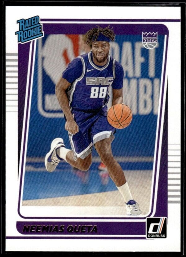 2021 Donruss Sacramento Kings #206 Neemias Queta RC Rookie