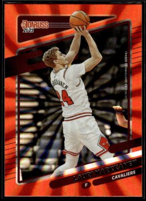 2021 Donruss Cleveland Cavaliers #149 Lauri Markkanen Orange Holo Laser
