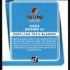 2021 Donruss Portland Trail Blazers #245 Greg Brown III RC Rookie Orange Holo La