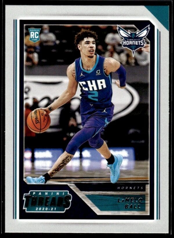 2020 Panini Chronicles Threads Charlotte Hornets #84 LaMelo Ball