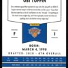2020 Panini Chronicles New York Knicks #113 Obi Toppin