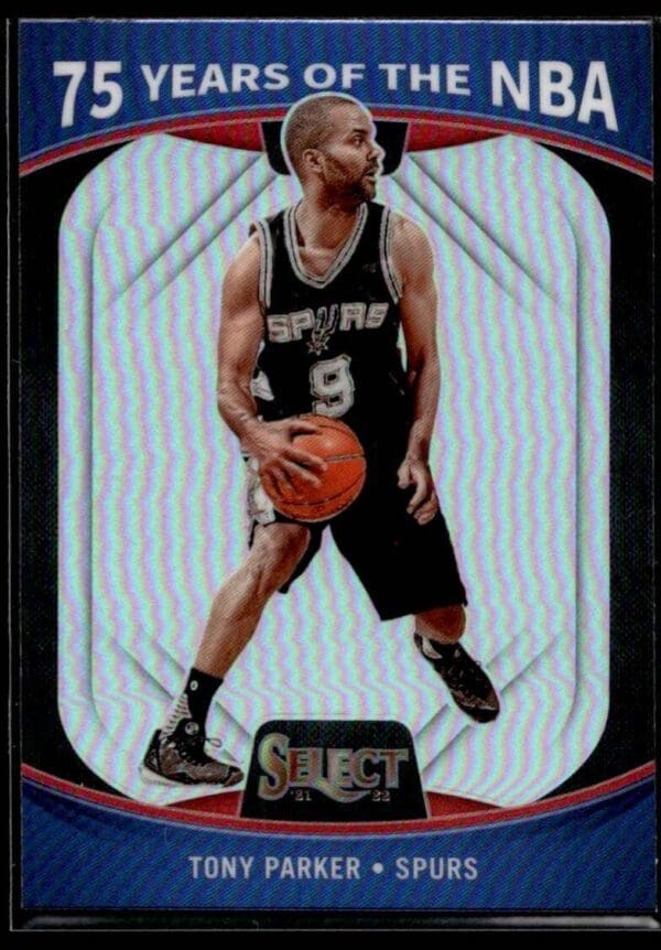 2021 Panini Select 75 Years of the NBA San Antonio Spurs #64 Tony Parker