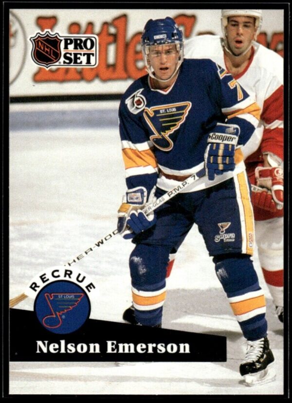1991 Pro Set St. Louis Blues #557 Nelson Emerson