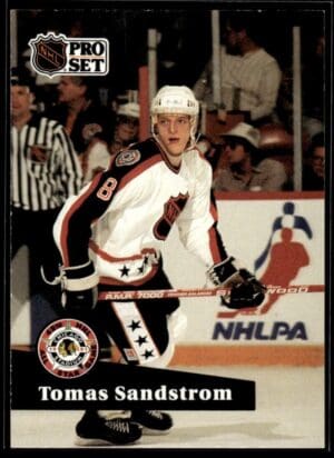 1991 Pro Set Los Angeles Kings #287 Tomas Sandstrom