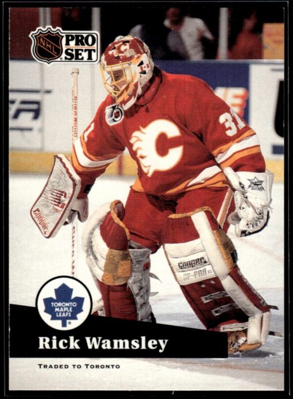 1991 Pro Set Toronto Maple Leafs #367 Rick Wamsley
