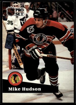 _10 1991 Pro Set Chicago Blackhawks #369 Mike Hudson