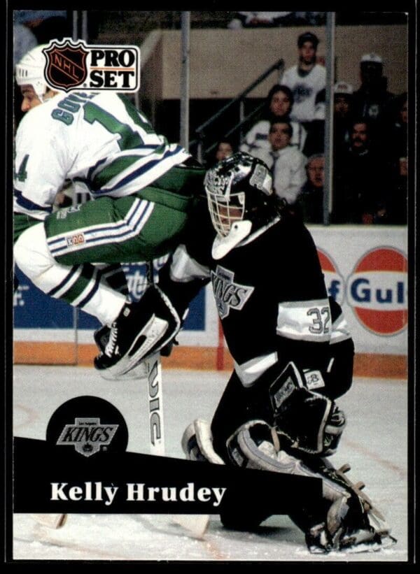 _10 1991 Pro Set Los Angeles Kings #102 Kelly Hrudey