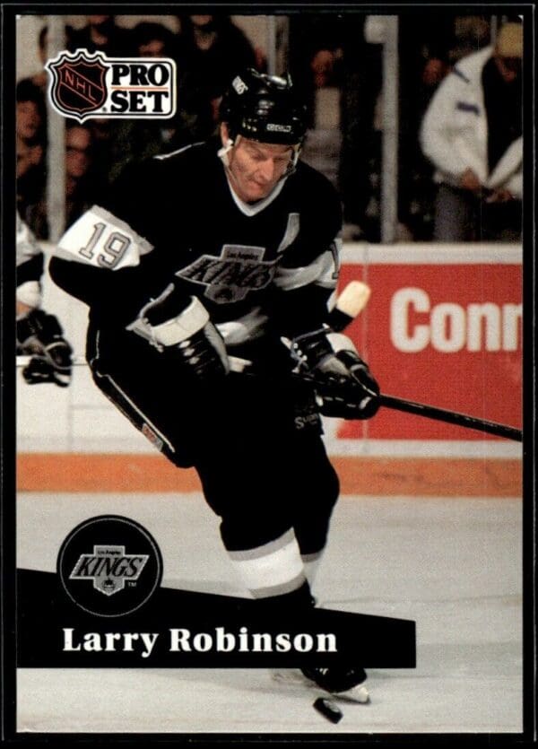 1991 Pro Set Los Angeles Kings #104 Larry Robinson