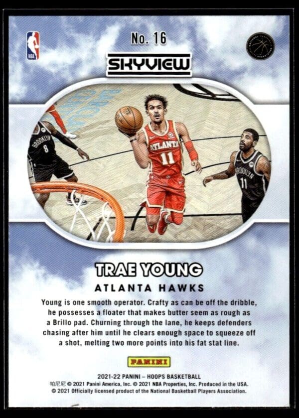 2021 Hoops Skyview Atlanta Hawks #16 Trae Young Holo