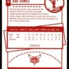 2021 Hoops Charlotte Hornets #230 Kai Jones RC Rookie Red Back