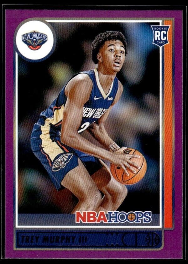 _10 2021 Hoops New Orleans Pelicans #221 Trey Murphy III RC Rookie Purple
