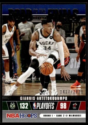 2021 Hoops Road to the Finals Milwaukee Bucks #9 Giannis Antetokounmpo 1417/2021