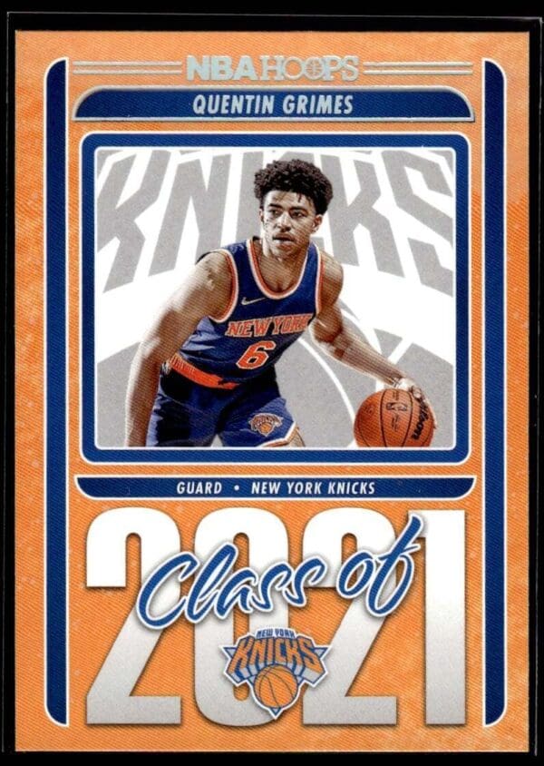 2021 Hoops Class of 2021 New York Knicks #13 Quentin Grimes RC Rookie