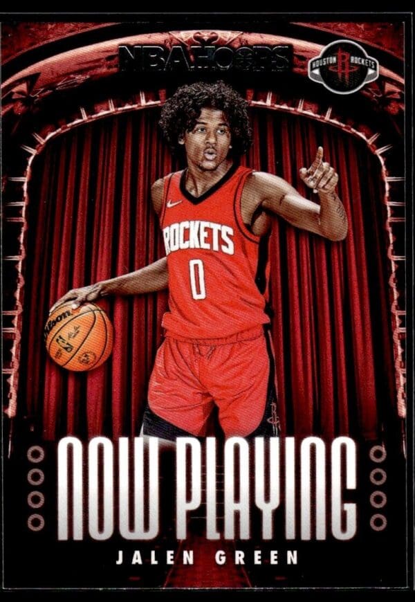 2021 Hoops Now Playing Houston Rockets #2 Jalen Green RC Rookie