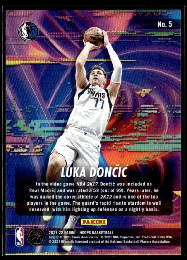 _10 2021 Hoops Hoopla Dallas Mavericks #5 Luka Doncic