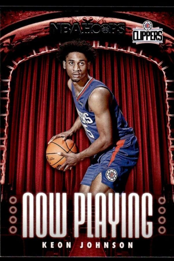 2021 Hoops Now Playing Los Angeles Clippers #21 Keon Johnson RC Rookie