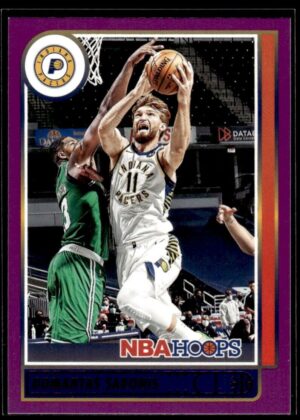 _10 2021 Hoops Indiana Pacers #143 Domantas Sabonis Purple