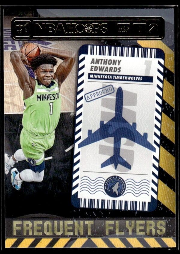2021 Hoops Frequent Flyers Minnesota Timberwolves #7 Anthony Edwards